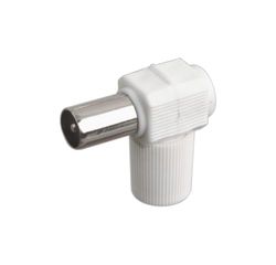 9,5 mm schuine connector voor tv, optimaal voor audio en video in elektronische systemen. Bespaar ruimte in installaties en verbeter de signaalkwaliteit, ideaal voor uw apparatuur.