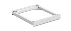 Meliconi Torre Basic L60, Kit de Soporte Secadora sobre Lavadora, Soporte Lavadora Secadora Universal Premontado, Cinta de Seguridad Incluida, Capacidad 250 Kg, Blanco