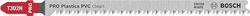 Bosch 5x Lames de scie sauteuse T 302 H Clean for PVC (pour Feuilles de PVC, PA et PS, Professional Accessoire Scie sauteuse)