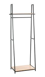 HAKU Möbel perchero de MDF, roble, negro, 68 x 40 x 166 cm