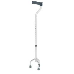 Days Adjustable Tripod Walking Stick – Height Adjustable Folding Cane for Elderly and Disabled – Lightweight Chrome Mobility Aid – Small Non Slip Base for Compact Support