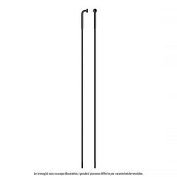Sapim, Race rostfritt stål J-Bend (100 bitar), ekrar, svart, 266 mm, unisex-vuxen