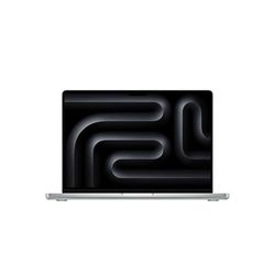 Apple MacBook Pro Laptop z czipem M4 Pro z 12-rdzeniowym CPU i 16-rdzeniowym GPU: wyświetlacz Liquid Retina XDR 14,2 cala, 24GB zunifikowanej pamięci RAM, 512GB pamięci masowej SSD; srebrny