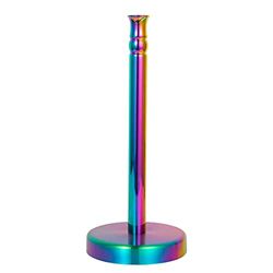 Support de Papier essuie-Tout Arc-en-Ciel avec Base en Acier Inoxydable pour l'organisation de la Cuisine et de la Salle de Bain, Distributeur de Papier essuie-Tout Classique Tendance
