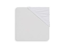 Jollein Jersey fitted sheet 80/90 cm length x 40 cm width, white