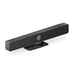 Vuelogic Barra video, grandangolo 4K (120°), zoom 5x, inquadratura automatica, 4 microfoni MEMS, stereo HiFi, plug-and-play per zoom, Teams e altro ancora