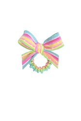 invisibobble Kids Slim Scrunchie Colourful I 1 x Rainbow & Stars I Gifts for Girls I Hair Bow Children's Hair Accessories
