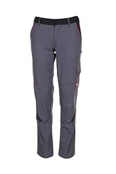 Planam 2329034 Highline Pantalon femmes Taille 34 Ardoise/Noir/Rouge