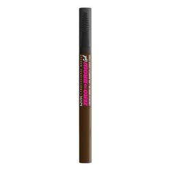 NYX Professional Makeup Gel Per Sopracciglia, Effetto Naturale, Tenuta Fino a 2 Giorni, Transfer Resistant, Applicatore e scovolino, Zero to Brow, Tonalità: CHOCOLATE