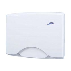 Jofel - AM21000, Dispensador Papel Cubreasientos WC, Dispensa Unitariamente, Necesita Carga de Papel Cubre-asientos, para Colectividades y W.C públicos, Hospitales, Clínicos, Bares, Restaurantes
