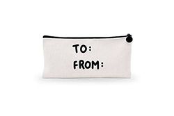 Bonamaison Imprimé Numériquement Pochette à Crayon en Toile avec Fermeture à Glissière, Trousse, Boîtier Crayon, Sac à Stylo pour Enfants, Garçons, Filles, Unisexe, 1 Pièce, Taille: 21x12 Cm