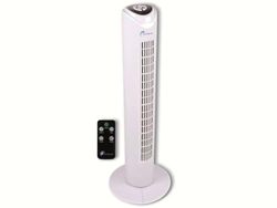 Lifetime Air Ventilateur Tour D’Air à Vie 80 cm - avec Télécommande, Fonction D’Oscillation et Minuterie - 3 Vitesses - Design Silencieux et Compact - pour Chambre ou Bureau