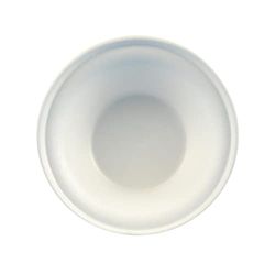 Papstar Kartongskål/engångsskål rund, vit "pure" (50 stycken) av sockerrör, rymmer 380 ml, diameter 15,5 cm, höjd 4,6 cm