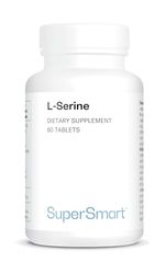 Supersmart - L-Serine - Brain Boost & Memory Supplement - Support Healthy Central Nervous System | Non-GMO & Gluten Free - 60 Tablets