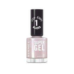 Rimmel Super Gel, 107 Glazed Out, Long-Lasting Nail Polish, Glazed Finish, Easy Application, Gel-like Manicure, Chip Resistant, Clean Formula, 12ml