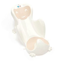 THERMOBABY Babycoon Bath Lounger - from Birth to 8 Months (up to 8 kg) - Comfortable - Fun - Ice Brown - Made in France