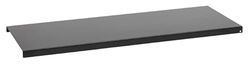 Wesco Rack System Smart Hylla 90 av pulverlackerat aluminium, flexibelt utbyggbart, i färg: svart, mått: 858 x 208 x 16 mm, A74501090-62