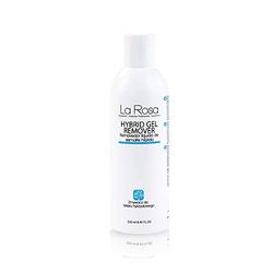 La Rosa REMOVER for HYBRID MANICURE - liquido speciale per rimuovere unghie artificiali, massa acrilica, gommalacca, soak-off, smalto gel, smalto gel e gel easy-off con vitamine A, E, F, 250 ml