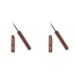 KIKO Milano Super Colour Waterproof Eyeliner 08 | High coverage water-resistant colourful liquid eyeliner (Pack of 2)
