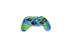 G-MOTIONS Xbox One handkontroll fodral - silikonskydd för din Xbox-kontroll, undvik att smutsa din kontroll och ger extra skydd för stötfångare (grön blå)