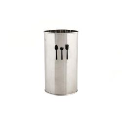 CUBERTERO INOX 10X10X18 PLATEADO