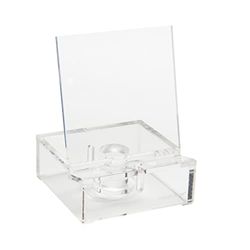 Russell+Hazel Acryl telefoonblokhouder, desktoporganisatie en kantoorbenodigdheden, 4" B x 4" L x 5,5" H, 1-Count, transparant (62857)