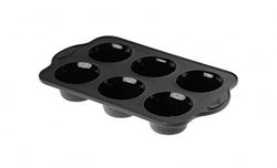 Gerlach Molde para hornear de silicona para muffins 6 piezas SMART NEGRO