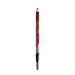 NYX Professional Makeup, Crayon à Sourcil, Aux Microfibres de Bambou, Pour un Résultat Naturel, Tenue Longue Durée jusqu'à 12h, Formule Vegan, Powder Louder, Teinte : Black Cherry