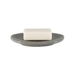 Spirella colección Mero, Bandeja para Pastilla de jabón 14.5 x 1 cm, Loza, Gris