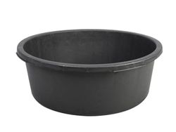 TOOLLAND Round Mortar Box Plastic Black 45 litres