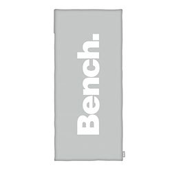 Bench Urban Grey Toalla deportiva, aprox. 50 x 110 cm, solapa de 15 cm, 100 % poliéster, bolsillo con cremallera y parte trasera antideslizante para aparatos de fitness, gris. N.º de art.: 6912601547