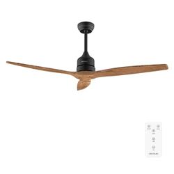Cecotec Deckenventilator EnergySilence Aero 5270 DarkWood, DC-Motor 40W, Durchmesser 132cm, 3Blätter, Fernbedienung, Timer, 6 Geschwindigkeiten, Sommer und Winter, Höhenverstellbar 15 oder 25cm, Leise