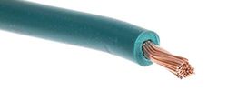 RS PRO Automotive - Cable trenzado (1 mm², 30 m, diámetro de 2,7 mm, 57/0,15 mm, rollo de 30 m), color verde