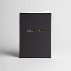 Blake Note Cards Sienna Missing You Black Note Cards with Ice White envelopes A6 148 x 105 mm - Pack of 5, NCA2250/5