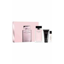 Narciso Rodriguez För hennes Musc Noir Eau de Parfum 100 ml presentset 2023 (innehåller 100 ml EDP, 50 ml kroppslotion och 10 ml resespray)