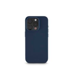 Hama fodral för iPhone 16 Pro Max (mobilskal, stötsäkert, reptåligt, elegant skyddsfodral för baksidan, mjuk, smal, mjuk yta, trådlös laddning kompatibel) blå
