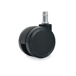Waytex 78152 Roulette grand diamètre 60 mm pour Fauteuil de bureau Universelles – Couleur Noir