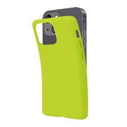 SBS Cover per iPhone 14 Verde Acido Acid Green Pantone 2297 C, Custodia Morbida e Flessibile Antigraffio, Cover Sottile e Comoda da Tenere in Tasca, Custodia Compatibile con Ricarica Wireless