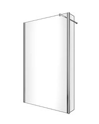 PARETE WALK IN CON ANTINA ABBINATA H 200 (WALKIN90 + PORTE 40 (tot 130,5-132,5))
