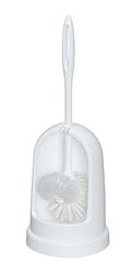 WENKO WC-garnituur standaard wit - WC-borstelhouder, met randreiniger, kunststof, 14 x 40 x 14 cm, wit