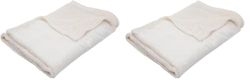 Babycalin Couverture Écru 75 x 100 cm (Lot de 2)