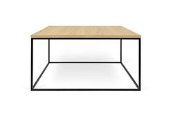 Symbiosis Gerda Table Basse, Chêne et pieds métal noir,75x75x40 cm