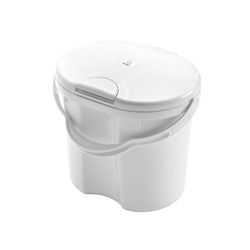 Rotho Babydesign Top blöjhink – återvunnen – blöjhink – luktfri – utan påfyllningskassetter – blöjhink – vit
