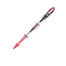 Uni-Ball UB-205 Vision Elite - Bolígrafo (Negro, Cromo, Rojo, Rojo, De plástico), paquete de 12 unidades