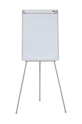 Bi-Office Lavagna Portablocco Non Magnetico Con Bracci Estensibili, Cavalletto Treppiedi Easy, Cornice in Grigio, Dimensioni Panello Euro 700 x 1000 mm