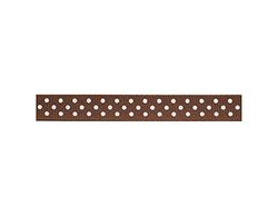 INNSPIRO Cinta Dollar Ribbon Brown whit White Dots 0,95cm.x1,22m.