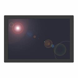 Horizont 14539 zonnepaneel met kunststof frame en houder, 30 watt