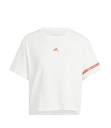 adidas Dam märke kärlek grafisk T-shirt