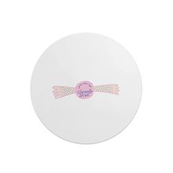 Questo Casa, Rund musmatta med digitalt tryck, halkfri baksida, för kontor och hem, diameter: 22 cm