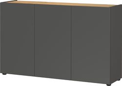 Germania Sideboard 2231–549 GW-addrano, i grafit/navarra-ek-Nb., med dörrdämpning, 120 x 76 x 34 cm (B x H x D)